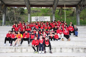 La foto di squadra sulle tribune del Renzo Corsi - Foto Bruschettini