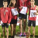 staffetta 4x400 -campioni toscani allievi- da sx Santaniello - Bruni - Pecciarelli - Ghinassi