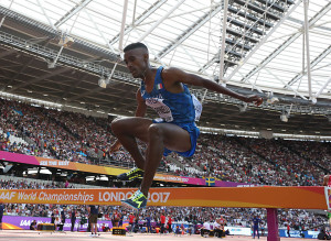 Yohanes Chiappinelli in azione a Londra 2017  Foto di FIDAL Colombo/FIDAL